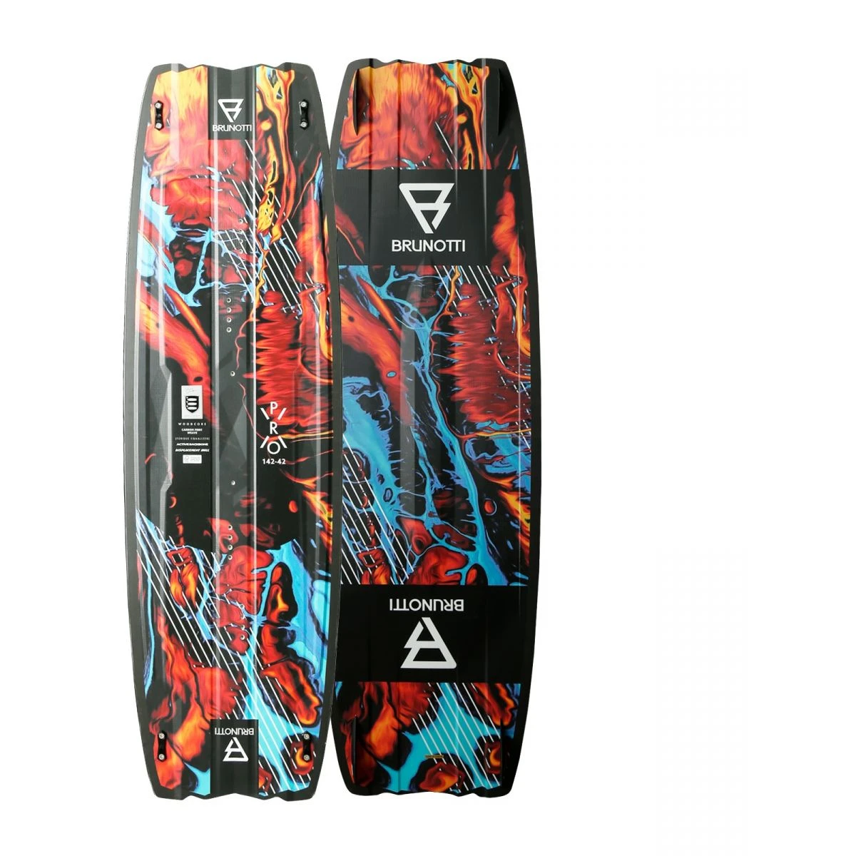 Brunotti ProX Twintip Kiteboard M G10 Finner 1 Brunotti ProX Twintip Kiteboard M G10 Finner