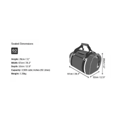 Overboard Vandtæt 60l Grej Taske -CRESSI SHOP bb 1