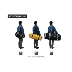 Overboard Vandtæt 130l Grej Taske -CRESSI SHOP ob1152blk overboard waterproof classic duffel black 130 litres 04 1000x