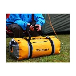 Overboard Vandtæt 130l Grej Taske -CRESSI SHOP ob1152blk overboard waterproof classic duffel black 130 litres 08 1000x