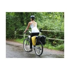 Overboard Vandtæt Cykeltaske 17 Liter -CRESSI SHOP ob1159blk overboard waterproof bike pannier bag black 17 litres 05 1000x