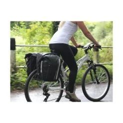 Overboard Vandtæt Cykeltaske 17 Liter -CRESSI SHOP ob1159blk overboard waterproof bike pannier bag black 17 litres 07 1000x