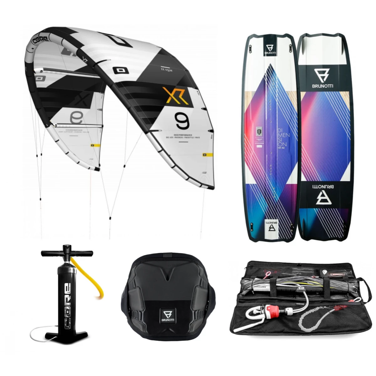 Core Kites Core Kite Komplet Pakke 12m2 1 Core Kites Core Kite Komplet Pakke 12m2