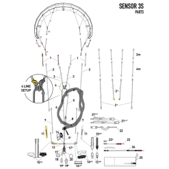 Core Kites CORE Line 5 Til Sensor 3s Bar