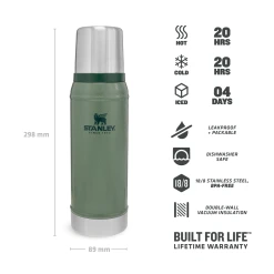 Stanley Classic Legendary Bottle - Termokande -CRESSI SHOP stanley thelegendaryclassicbottle0.75l 25oz hammertonegreen 3 1080x 1